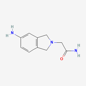 molecular formula C10H13N3O B8708390 2-(5-Amino-1,3-dihydro-2H-isoindol-2-yl)acetamide CAS No. 1623-38-7