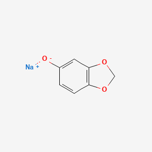 molecular formula C7H5NaO3 B8708425 Sodium 3,4-(methylenedioxy) phenolate 