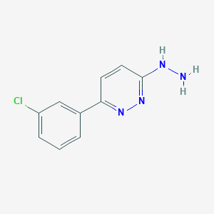 molecular formula C10H9ClN4 B8708449 6-(m-Chlorophenyl)-3-hydrazinopyridazine CAS No. 66548-98-9