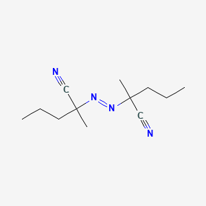 molecular formula C12H20N4 B8708475 Pentanenitrile, 2,2'-azobis(2-methyl- CAS No. 13393-65-2