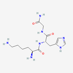 molecular formula C14H25N7O3 B8708485 Bursin (avian) 