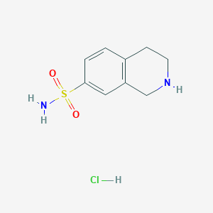molecular formula C9H13ClN2O2S B8708490 7-Aminosulfonyl-1,2,3,4-tetrahydro-isoquinoline hydrochloride 