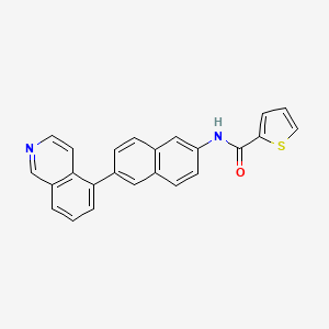 B8708500 N-(6-(isoquinolin-5-yl)naphthalen-2-yl)thiophene-2-carboxamide CAS No. 919362-55-3