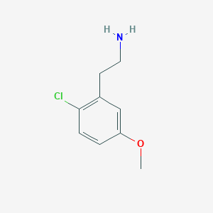 molecular formula C9H12ClNO B8708513 2-Chloro-5-methoxyphenethylamine 