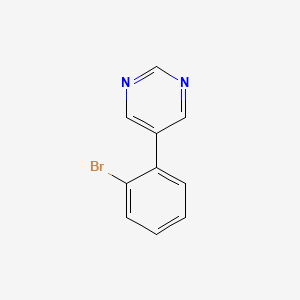 molecular formula C10H7BrN2 B8708713 5-(2-Bromophenyl)pyrimidine 