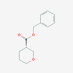 molecular formula C13H16O3 B8708748 benzyl (3S)-tetrahydropyran-3-carboxylate 