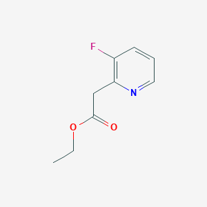 molecular formula C9H10FNO2 B8708832 Ethyl (3-fluoro-2-pyridyl)acetate 