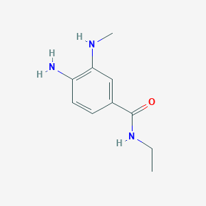 molecular formula C10H15N3O B8708863 4-amino-N-ethyl-3-(methylamino)benzamide 