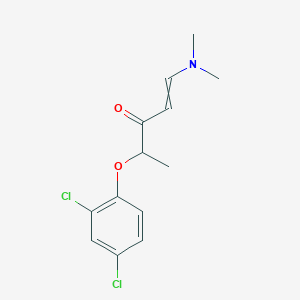 molecular formula C13H15Cl2NO2 B8708887 4-(2,4-Dichlorophenoxy)-1-(dimethylamino)pent-1-en-3-one 