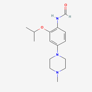 molecular formula C15H23N3O2 B8708900 N-[4-(4-methylpiperazin-1-yl)-2-(propan-2-yloxy)phenyl]formamide 