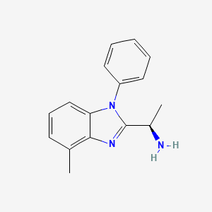 molecular formula C16H17N3 B8708940 (R)-1-(4-Methyl-1-phenyl-1H-benzo[D]imidazol-2-YL)ethanamine CAS No. 1393175-96-6