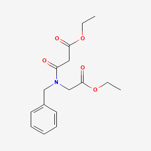 Ethyl N-(ethoxycarbonylacetyl)-N-benzylglycinate