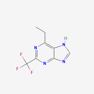 6-Ethyl-2-(trifluoromethyl)-1H-purine