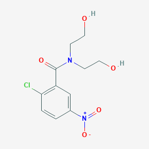 molecular formula C11H13ClN2O5 B8709001 2-chloro-N,N-bis(2-hydroxyethyl)-5-nitrobenzamide 
