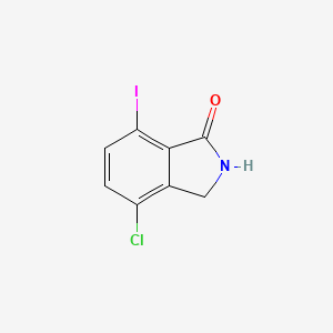 molecular formula C8H5ClINO B8709068 4-Chloro-7-iodoisoindolinone 