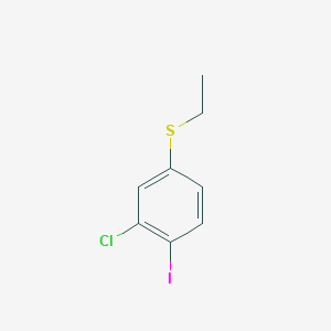 molecular formula C8H8ClIS B8709111 (3-Chloro-4-iodophenyl)(ethyl)sulfane 