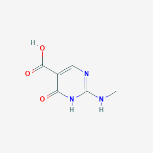 molecular formula C6H7N3O3 B8709123 2-(methylamino)-6-oxo-1,6-dihydropyrimidine-5-carboxylic acid 