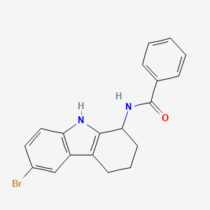 molecular formula C19H17BrN2O B8709159 N-(6-bromo-2,3,4,9-tetrahydro-1H-carbazol-1-yl)benzamide CAS No. 827590-44-3