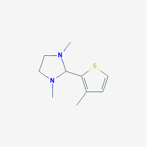 molecular formula C10H16N2S B8709166 1,3-Dimethyl-2-(3-methylthiophen-2-yl)imidazolidine CAS No. 391936-73-5