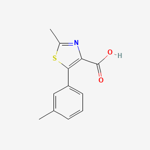 molecular formula C12H11NO2S B8709192 2-Methyl-5-m-tolyl-thiazole-4-carboxylic acid 