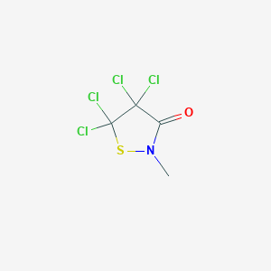 molecular formula C4H3Cl4NOS B8709208 4,4,5,5-Tetrachloro-2-methyl-3-isothiazolidinone CAS No. 54414-97-0