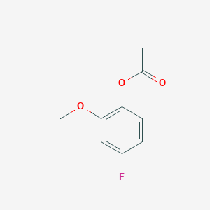 molecular formula C9H9FO3 B8709235 4-Fluoro-2-methoxyphenyl acetate 