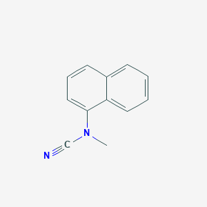 molecular formula C12H10N2 B8709248 Methyl(1-naphthyl)cyanamide 