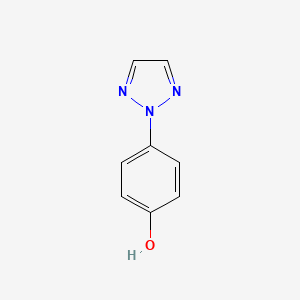 molecular formula C8H7N3O B8709273 4-(2H-1,2,3-triazol-2-yl)phenol 