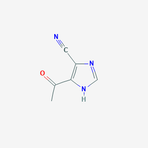 molecular formula C6H5N3O B8709281 4-Acetyl-1H-imidazole-5-carbonitrile 