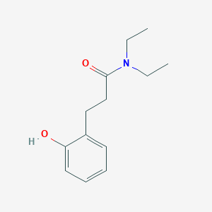 molecular formula C13H19NO2 B8709311 N,N-Diethyl-2-hydroxybenzenepropanamide 