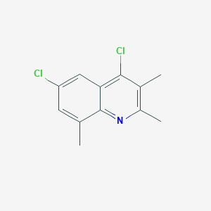 molecular formula C12H11Cl2N B8709348 4,6-Dichloro-2,3,8-trimethylquinoline 