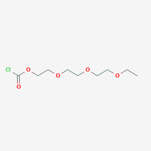 molecular formula C9H17ClO5 B8709428 2-[2-(2-Ethoxyethoxy)ethoxy]ethyl carbonochloridate CAS No. 25092-58-4