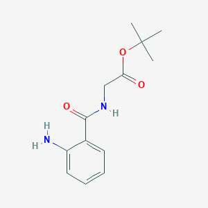 molecular formula C13H18N2O3 B8709438 (2-Amino-benzoylamino)-acetic acid tert-butyl ester CAS No. 855997-66-9