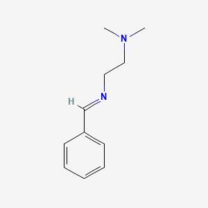 molecular formula C11H16N2 B8709448 1,2-Ethanediamine, N,N-dimethyl-N'-(phenylmethylene)- CAS No. 23956-51-6
