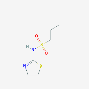 molecular formula C7H12N2O2S2 B8709489 N-(1,3-thiazol-2-yl)butane-1-sulfonamide 