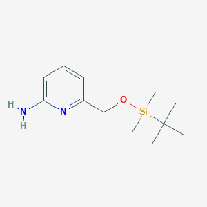 B8709528 6-({[Tert-butyl(dimethyl)silyl]oxy}methyl)pyridin-2-amine CAS No. 329794-16-3