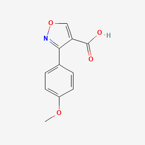 molecular formula C11H9NO4 B8709572 3-(4-Methoxyphenyl)isoxazole-4-carboxylic acid 