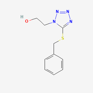 molecular formula C10H12N4OS B8709636 2-[5-(Benzylsulfanyl)-1H-tetrazol-1-yl]ethan-1-ol CAS No. 79511-62-9