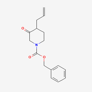 molecular formula C16H19NO3 B8709664 Benzyl 4-allyl-3-oxopiperidine-1-carboxylate 
