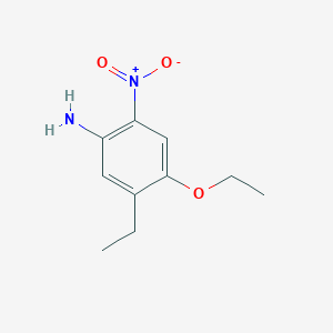 molecular formula C10H14N2O3 B8709709 4-Ethoxy-5-ethyl-2-nitroaniline CAS No. 518990-46-0