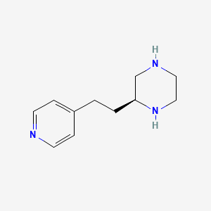 molecular formula C11H17N3 B8709717 (S)-2-(2-Pyridin-4-yl-ethyl)-piperazine 
