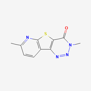 molecular formula C10H8N4OS B8709729 3,7-Dimethylpyrido[3',2':4,5]thieno[3,2-d]-1,2,3-triazine-4-one 