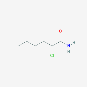 molecular formula C6H12ClNO B8709737 2-Chlorohexanamide 