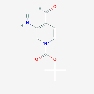 molecular formula C11H16N2O3 B8709774 N-Boc-3-amino-4-pyridine carboxaldehyde 