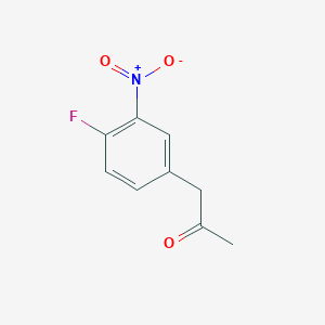 molecular formula C9H8FNO3 B8709809 1-(4-Fluoro-3-nitrophenyl)propan-2-one 