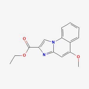 molecular formula C15H14N2O3 B8709835 Ethyl 5-Methoxyimidazo[1,2-a]quinoline-2-carboxylate CAS No. 66491-09-6