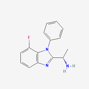 B8709853 (S)-1-(7-Fluoro-1-phenyl-1H-benzo[D]imidazol-2-YL)ethanamine CAS No. 1393176-09-4