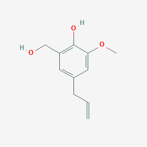 molecular formula C11H14O3 B8709865 Benzenemethanol, 2-hydroxy-3-methoxy-5-(2-propenyl)- CAS No. 110057-59-5