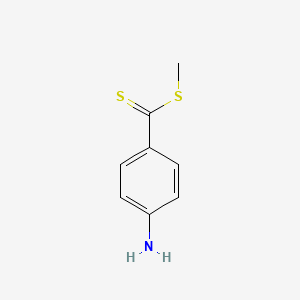molecular formula C8H9NS2 B8709917 Methyl 4-aminobenzenecarbodithioate CAS No. 54996-48-4