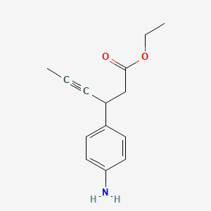 Ethyl 3-(4-aminophenyl)hex-4-ynoate